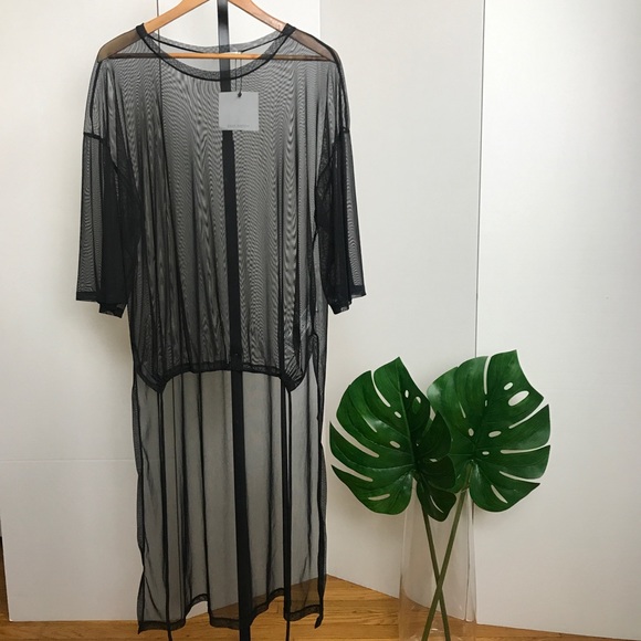 sheer high low top